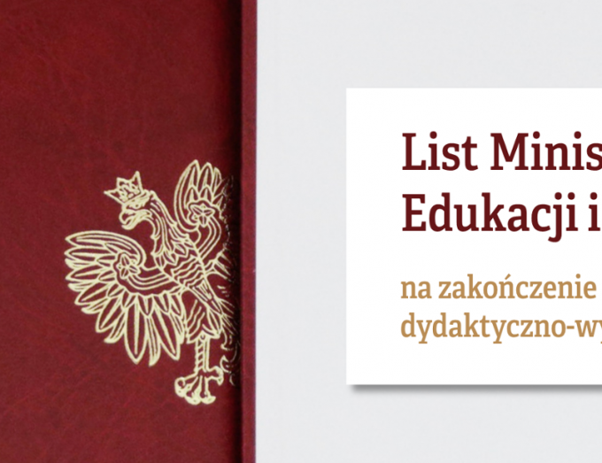 List Ministra Edukacji i Nauki