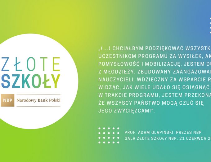 Ekonomik w gronie Złotych Szkół NBP!